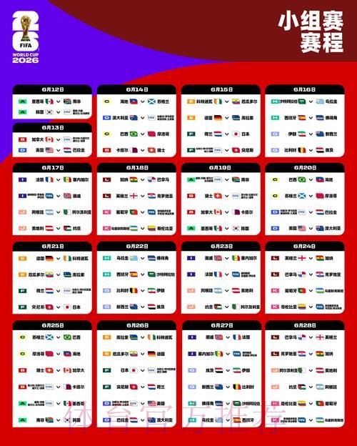 2026世界杯完整赛程官方发布观看指南在哪里看